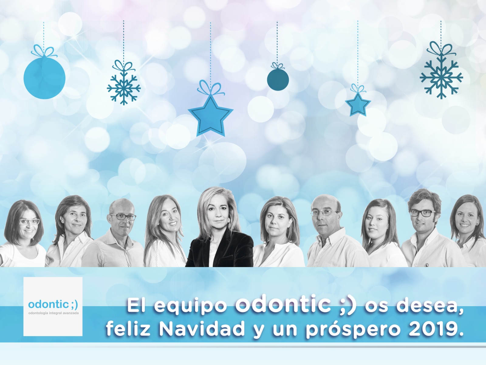 Clínica dental Odontic os desea Feliz Navidad y próspero 2019.